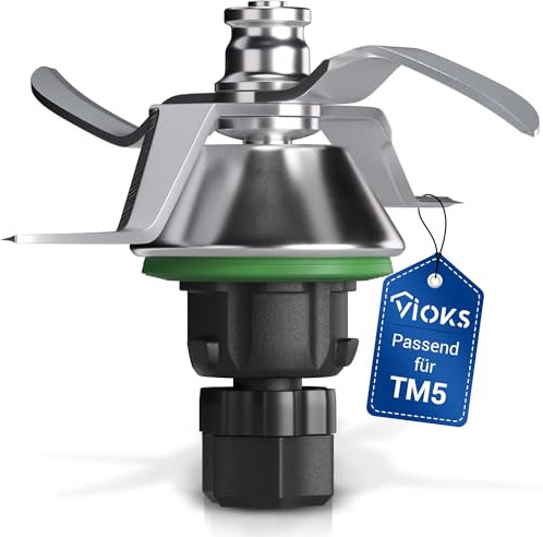 VIOKS Couteau Thermomix TM5 / Thermomix Vorwerk Bimby TM5 - Lame Thermomix TM5 en inoxydable SUS420 - Vorwerk Thermomix Couteau TM5 / Thermomix Accessoires Couteaux Thermomix TM5 / Couteaux TM5