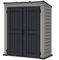 Abri de Jardin en PVC YardMate Pent Plus 170 x 92 cm Couleur Gris Clair et Foncé