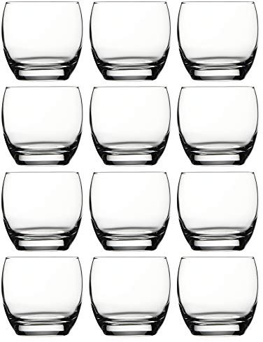 Barrel Set of 12 Tumbler Whisky Scotch Drinking Glasses Gift 340ml