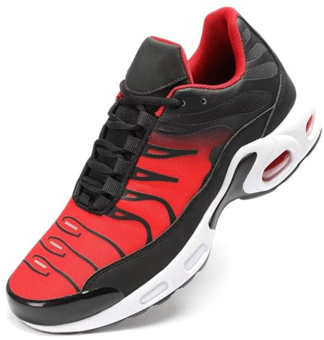 KEEZMZ Herren Laufschuhe Air Gepolsterte Schuhe Atmungsaktive Sneaker Anti-Rutsch Mode Wanderschuhe Tennisschuhe Sportschuhe