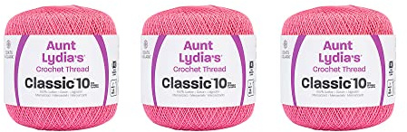 Aunt Lydia Classic Yarn, 3 Pack, French Rose 3 Count