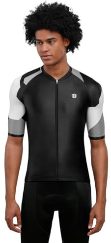 SIROKO - Radtrikot M2 Yorkshire - M - Schwarz/Weiß/Grau