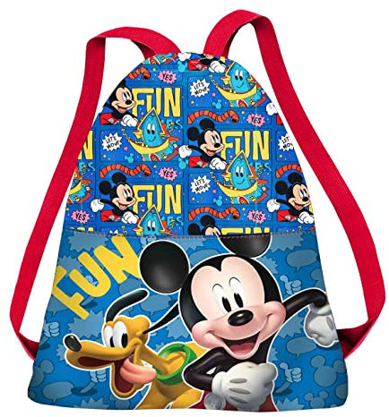 Micky Maus Fun-Turnbeutel 34 cm, Mehrfarbig