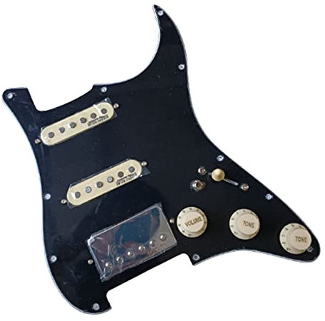 Prewired Schlagbrett Loaded Pickguard Set Multifunktionswandler Alnico 5 Und Verchromte Humbucker Pickups Für Fender Gitarre