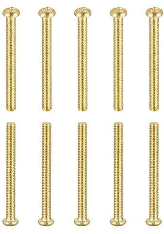 DTGN M3X30mm(DxL) Laiton Phillips Machine Vis - 20Paquet - Bien pour Machines Industrie - Poêle Tête Fixation Vis - Laiton Ton