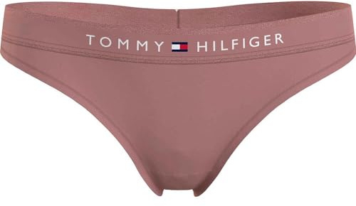 Tommy Hilfiger Women's Thong (Ext Sizes) Uw0uw04146 Thongs, Pink (Teaberry Blossom), L
