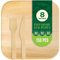 TUNITI 150 Pack Compostable Square Palm Leaf Dinnerware I 50 of 8'' Plates, 50 Knives and 50 Forks| Premium Disposable Plates Set I Heavy Duty Eco-Friendly Like Bamboo Disposable Plates