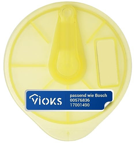 VIOKS Service T-Disc / disque de nettoyage de rechange pour Bosch T Disc 00576836 Jaune Service Disk Tаssimo Disque de nettoyage pour machine à capsules Tаssimo Machine à café automatique