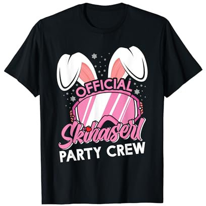 Official Skihaserl Party Crew Ski Party Frauen Apres-Ski T-Shirt
