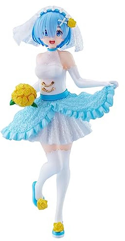 Jilijia Re:0 Anime Rem Remu Ram Ramu Figur PVC Action Girl Modell Statue Ornamente Dekoration Geschenke Magd Kostüm Puppe