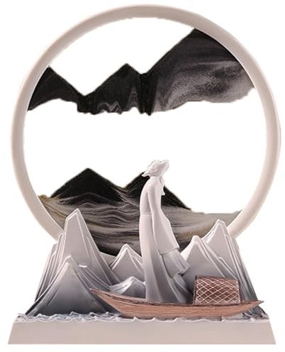 Sablier Rotatif créatif en Forme de Paysage de mer Profonde, Ornements for la Maison, l'entrée, Le Salon, Le Meuble TV, l'artisanat, Les décorations for Refroidisseur de vin – 12