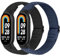 BTTNG Elastische Nylon Armband Nur Kompatibel mit Xiaomi Smart Band 10/9/8, Verstellbare Dehnbare Armbänder Sport Ersatz Armband für Xiaomi Mi Band 8/Mi Band 9/Mi Band 10 Herren Damen (2 Stück)