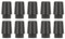 qiaoxin 12 Pieces Golf Ferrules Series Compatible with Irons 0.370 Inch Tip, Golf Club Iron Rod, Sleeve Adapter