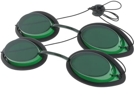 MCWlaser Solarium Brille,UV Schutzbrille,Laser-schutzbrille IPL, für Schönheitsklinik, Schönheitsinstrument Augenschutzbrille Bräunungsbrille Augenklappe für UV-Infrarot-LED-Lichttherapie