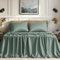 EVERGRACEHOME Tencel Bettlaken-Set, 4-teilig, weich kühlendes Bettlaken für heiße Schläfer, Eukalyptus-Lyocell, luxuriös, atmungsaktiv, 1 Spannbetttuch, 1 Bettlaken, 2 Kissenbezüge, Misty Salbeigrün