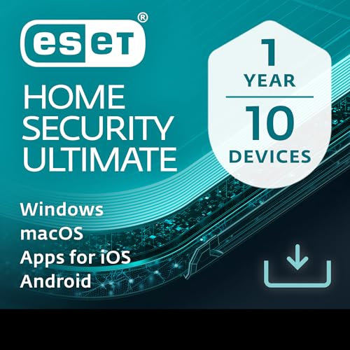 ESET HOME Security Ultimate 2026 | 10 Devices | 1 Year | Antivirus, Identity Protection, VPN, Firewall, Secure Data Encryption, Ransomware Remediation included | Activation Code by email