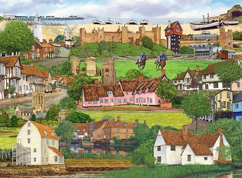Ravensburger Escape to Suffolk 500 Piece Jigsaw Puzzle for Adults and Kids Age 10 Years Up - UK Landscape