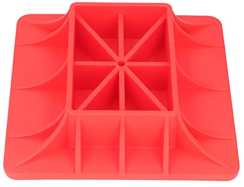 Basis für Hochleistungs-Wagenheber, Nylon-Wagenheber, Off-Road-Basis für Sand, Schlamm, Gras, weichen Boden (rot)