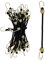 AUXBC Lot de 20 mini tendeurs noirs de 15,2 cm avec crochets jaunes, sangles élastiques robustes pour sécuriser les bâches, tentes, cargaison, camping, randonnée, chasse