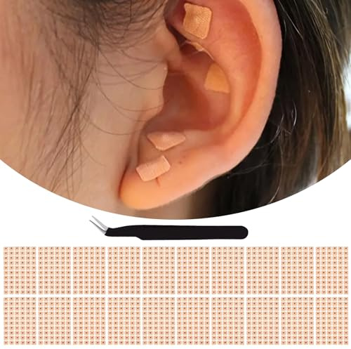Akupunktur Ohrsamen,1200pcs Einweg-Ohrsamen,Ohrmassage Aufkleber,Akupunkturpflaster,Ear Seeds Akupunkturpflaster,Ohrakupunktur Einweg Presspflaster,Ohrakupunktur Sticker,Ohr Samen Aufkleber