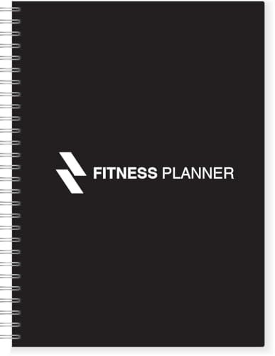 Ultimate Fitness Workout Gym Log Book, 100 Page - A5 Exercise, Fitness and Training Planner & Gym Journal - Track Progress & Set Goals (Black)