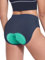BERGRISAR Damen Radunterhose Fahrradhose 4D Gepolstert Fahrrad Rennrad Unterhosen Atmungsaktive Elastischel Dunkelblau XXL