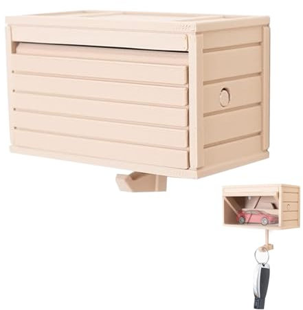 nnOuOnn Porte-clés de garage de voiture avec porte qui s'ouvre, porte-clés pour mur, organiseur de clés imprimé 3D, support mural amusant, installation facile, pour entrée, bureau, maison, voitures