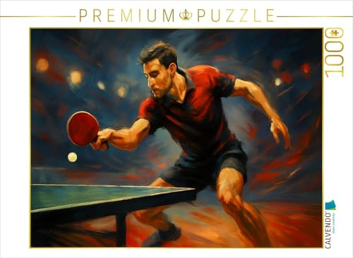 Puzzle · Im Rhythmus des Rückschlags | Olympische Energie · Kunst trifft Bewegung · 1000 Teile · Lege-Größe 64 × 48 cm · CALVENDO Puzzle