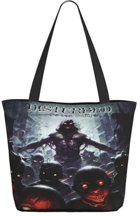 IJHRSFDST Heavy Metal Band Women’s Tote Bag – Rock Band Canvas Shopping Bag – Metal Music Merch – Reusable Eco-Friendly Tote For Fans – Concert Gift