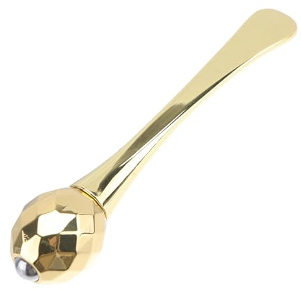 Ciieeo Augenmassage Stab aus Zinklegierung 7,5cm Delikater Face Cream Lead in Stick zur Stoffwechselförderung Robustes Wellness Massagegerät für Gepflegte Augenpartie
