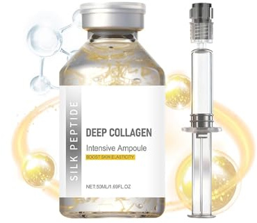 Collagen Silk Peptide Intensive Lifting Ampoule – Facial Serum with Deep Collagen & Silk Peptides, Firming, Hydrating & Smoothing Anti-Aging Serum for Face