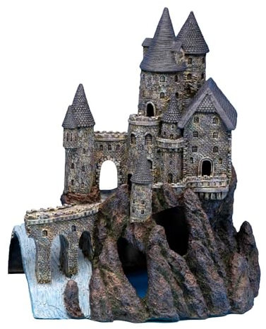 Penn-Plax Castle Aquarium-Dekoration, handbemalt mit realistischen Details, über 36,7 cm hoch, Teil B, 12.8 x 14.8 Inch
