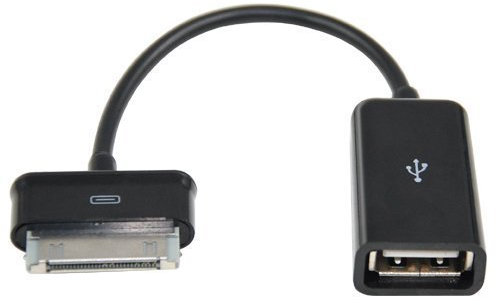 Accessotech 30 Pin to Female USB Adapter OTG Cable for Samsung Galaxy Tab 2 10.1 Tablet PC