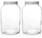 kitchentoolz 2 Pack - 1 Gallon en Verre Mason Jar Large Bouche avec Couvercle en métal Airtight - Coffre-Fort pour fermenter Kombucha kéfir - USDA approuvé sans BPA au Lave-Vaisselle