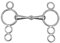 Lorina einfach gebrochene 3 Ring Trense (4.5in / 115mm) (Silber)