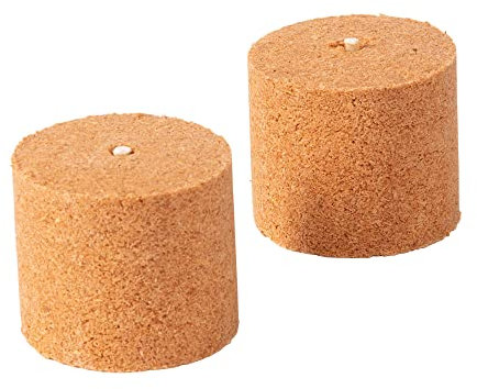 Novaliv 2X Holzspäne Brennelemente für Gartenfackel Wachsrollen für Gartenfackeln - Flackernder Feuer-Effekt - Outdoor Garten Gadget für Männer & Frauen - Feuerschale Feuersäule (7,5cm x 8cm Höhe)