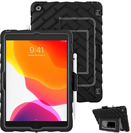 GumDrop Custodia Hideaway progettata per il nuovo Apple iPad 10.2 7th Gen (2019) Tablet Commerciale, Business e Office Essentials – Robusta, assorbe gli urti, estrema protezione dalle cadute (nero)