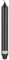 FINK Stabkerze Tafelkerze Tischkerze - Farbe: schwarz - stilvolle Tischdekoration Trauerfeier Beerdigung - lange Brenndauer ca 15 Stunden - H 25 cm D 3 cm