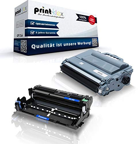 Print-Klex Trommeleinheit kompatibel mit Toner für Brother MFC-L 6800 DW MFC-L 6800 DWT MFC-L 6800 Series MFC-L 6900 DW MFC-L 6900 DWT MFC-L 6900 Series TN-3480 DR-3400 Schwarz Farblos - Office Light