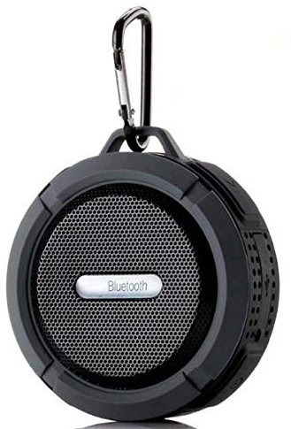 Altavoz Bluetooth Sport para Samsung Galaxy A50 Smartphone Ventosa Altavoz Micro Impermeable (Negro)