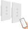 Interruttore luce Intelligente Jinvoo Interruttore connesso WiFI 3 gang compatibile con iOS e Android, con Alexa Echo e Google Assistant, certificato CE ROHS