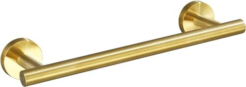 YUET Handtuchhalter 30CM, Handtuchstange Bad,SUS 304 Edelstahl,Handtuchhalter Stange Wand Badetuchhalter Handtuch Halterung für Badezimmer Poliert Wandmontage, Küche, Rostfrei Halter,Gold