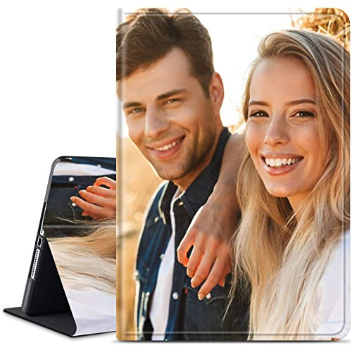Design Your Own Photo Tablet Case para iPad Pro 12.9 (5ª/4ª generación, 2021/2020), funda personalizada para iPad Pro de 12.9 pulgadas para mujeres, hombres, niñas, niños, funda plegable delgada