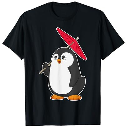 Pinguin Regen Regenschirm T-Shirt