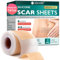 Silicone Scar Sheets, Silicone Scar Tape (1.6x 60 Roll-1.5M), Reusable and Effective Scar Removal Sheets, Silicone Scar Removal Sheets for Surgical Scars, Healing Keloid, C-Section, Tummy Tuck