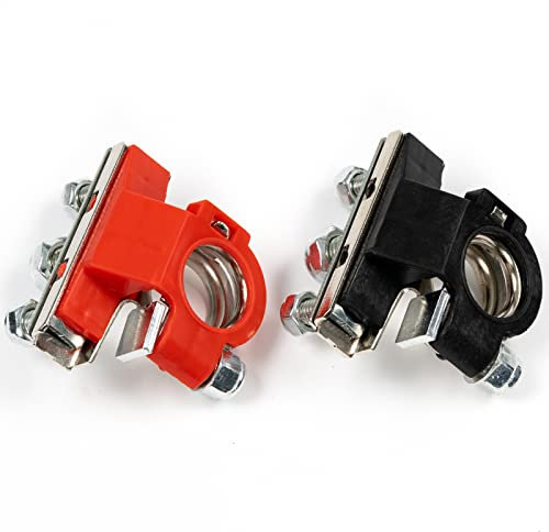 2X 12V 3-Wege Batterieklemmen Polklemmenbatterieklemmen 12v polklemme Anschluss Plus Minus Steckverbinder Positiv und Negativ