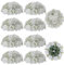 BLOSMON Fiori Finti Decorazioni Rosa Gypsophila 10 Pezzi Bianchi Rose Gipsofila Fiori Artificiali per Centrotavola Matrimonio Rose Finte Pianta Finta da Interno per Decorativi Casa Centro Tavola DIY