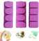 WYAHYQ 3Pcs Soap Moulds for Soap Making Soap Making Soap Base Deep Round Oval Rectangular 4Cavities