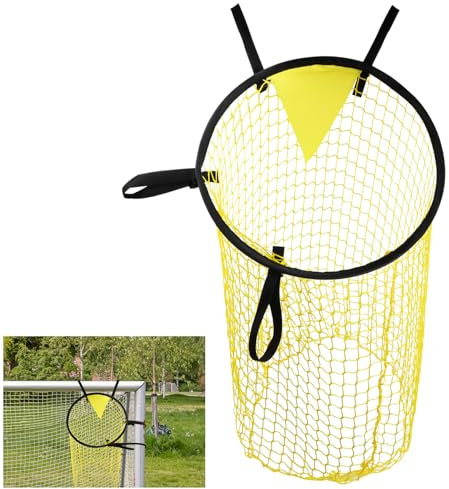 Bezavea Football Goal Target Bag, Soccer Top Bins Target Net, Football Throwing Target with Adjustable Straps, Football Training Goal, Football Net for Kicking, Shooting, Soccer Training