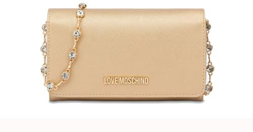 Love Moschino Geldbörse mit Geldbörse Damen Marke Modell JC4852PP4IK2 Kunstleder, gold, Mit Münzfach